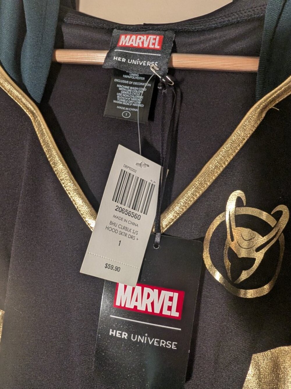 Loki Hooded Dress - Her Universe - Picture 4 of 8